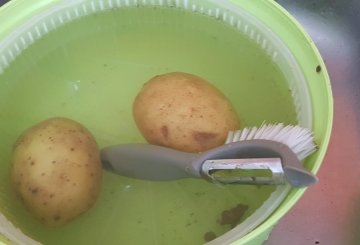 FAGIOLINI E PATATE preparazione 0