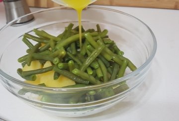 FAGIOLINI E PATATE preparazione 7