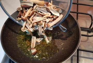 FUNGHI PIOPPINI TRIFOLATI preparazione 3