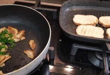 BRUSCHETTE AI PORCINI preparazione 4