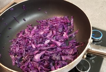 CAVOLO ROSSO IN PADELLA preparazione 6