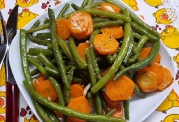 INSALATA DI FAGIOLINI E CAROTE preparazione 8