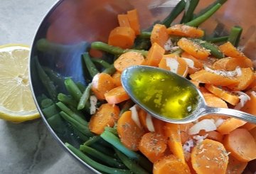 INSALATA DI FAGIOLINI E CAROTE preparazione 6