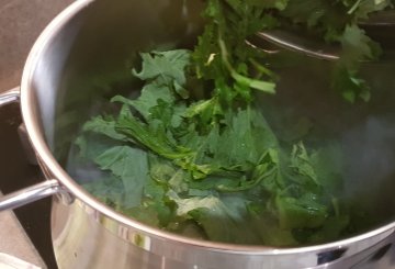 CIME DI RAPA IN PADELLA preparazione 1