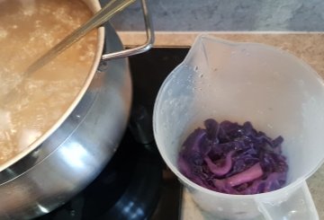 PASTA CON CAVOLO ROSSO preparazione 8