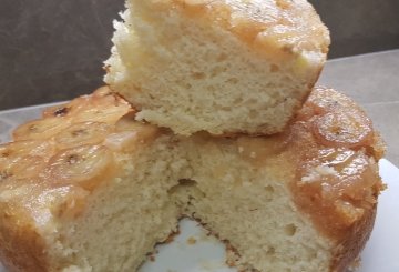 TORTA DI BANANE ROVESCIATA preparazione 15