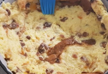 TORTA DI PANETTONE E MELE preparazione 5