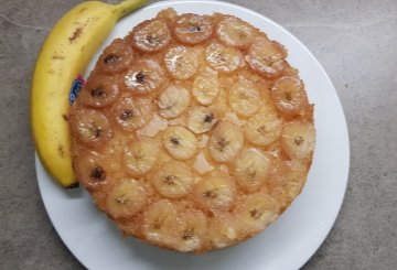 TORTA DI BANANE ROVESCIATA preparazione 14