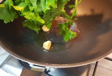 CIME DI RAPA E PATATE preparazione 1