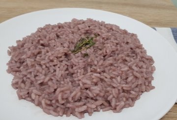 Risotto Al Vino Rosso preparazione 6