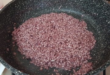 Risotto Al Vino Rosso preparazione 3