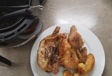 POLLO ARROSTO IN FRIGGITRICE AD ARIA preparazione 5