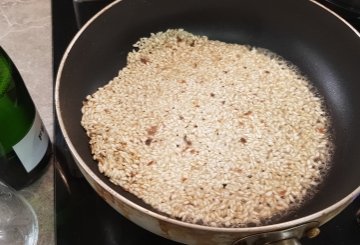 RISOTTO AL PANETTONE preparazione 1