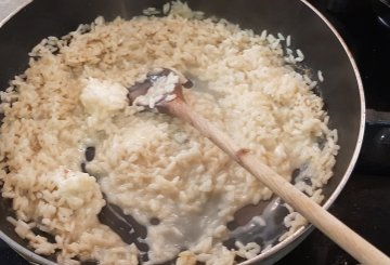 RISOTTO AL PANETTONE preparazione 6