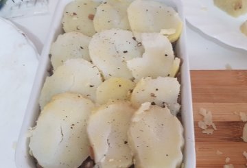 SFORMATO DI PATATE E LENTICCHIE preparazione 3