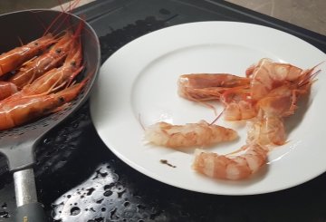 PASTA CARCIOFI E GAMBERI preparazione 0