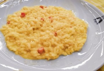 RISOTTO ALLA CARBONARA preparazione 9