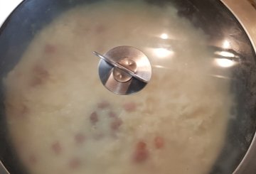 RISOTTO ALLA CARBONARA preparazione 7