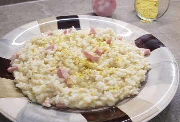 RISOTTO CON MORTADELLA preparazione 7