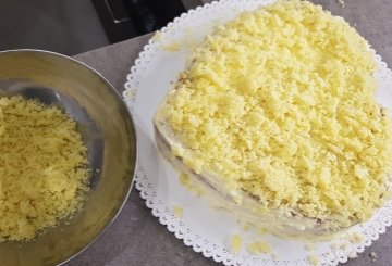 TORTA MIMOSA ALL'ANANAS preparazione 20