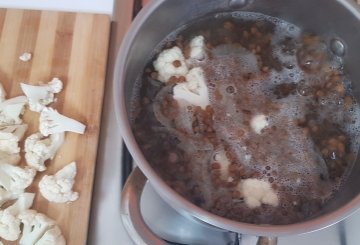 MINESTRA DI LENTICCHIE E CAVOLFIORE preparazione 0