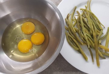 FRITTATA DI FAGIOLINI preparazione 0