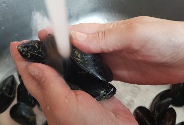 INSALATA DI COZZE preparazione 0