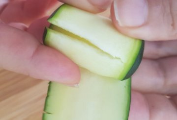 INVOLTINI DI ZUCCHINE IN FRIGGITRICE AD ARIA preparazione 1
