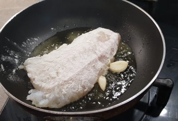 PASTA CON MERLUZZO  preparazione 1