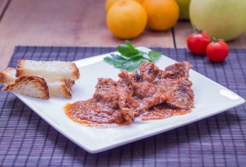 CARNE ALLA PIZZAIOLA BIMBY preparazione 4