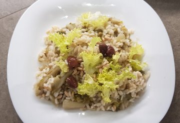 RISOTTO CON SCAROLA preparazione 9