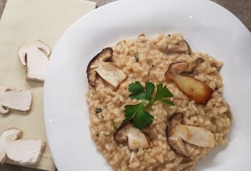 RISOTTO AI FUNGHI PORCINI preparazione 14