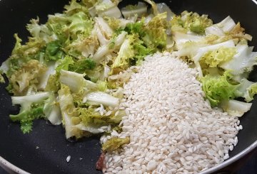 RISOTTO CON SCAROLA preparazione 5