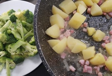 PASTA BROCCOLI E PATATE preparazione 3