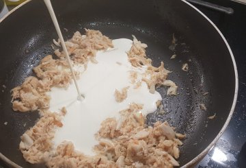 PASTA CON POLPA DI GRANCHIO preparazione 4