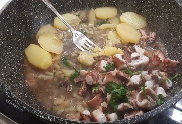 Pasta Polpo E Patate preparazione 6