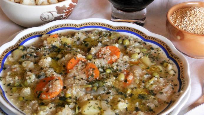 Minestrone con quinoa   