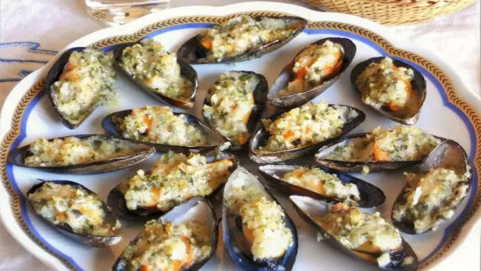 Cozze gratinate al pecorino