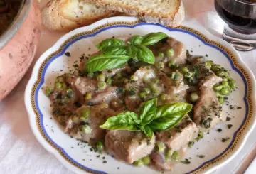 SPEZZATINO DI MANZO CON PISELLI 