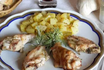 ALI DI POLLO ARROSTO CON PATATE