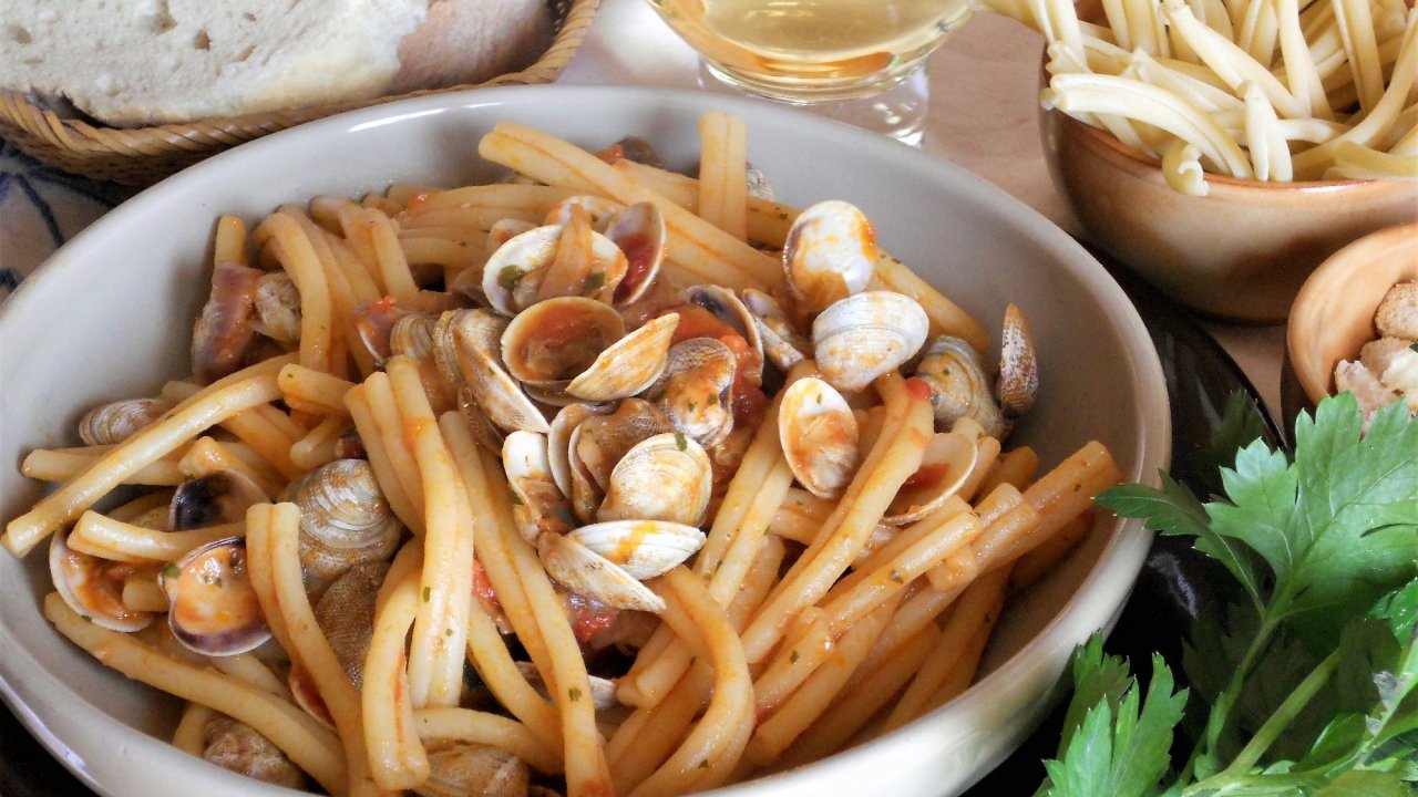 Cordelle con lupini di mare al rosso