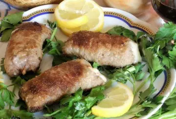 INVOLTINI DI MANZO FRITTI E DORATI