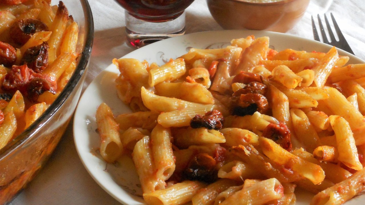 Penne in forno al parmigiano