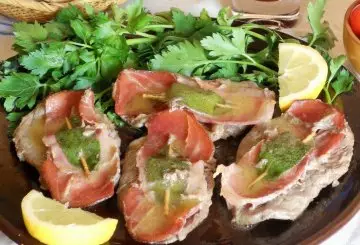 SALTIMBOCCA CON SPECK E SALVIA ALLA SALSA DI LIMONE