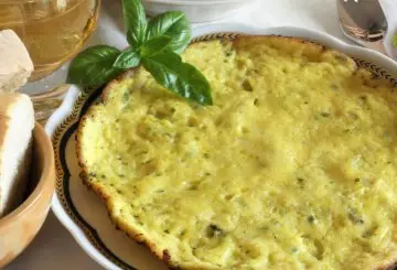 FRITTATA DI CANNOLICCHI CON AGLIO E BASILICO