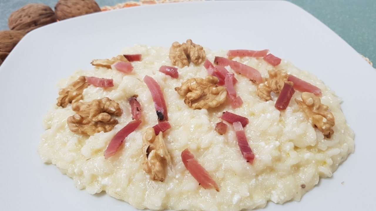 Risotto con speck