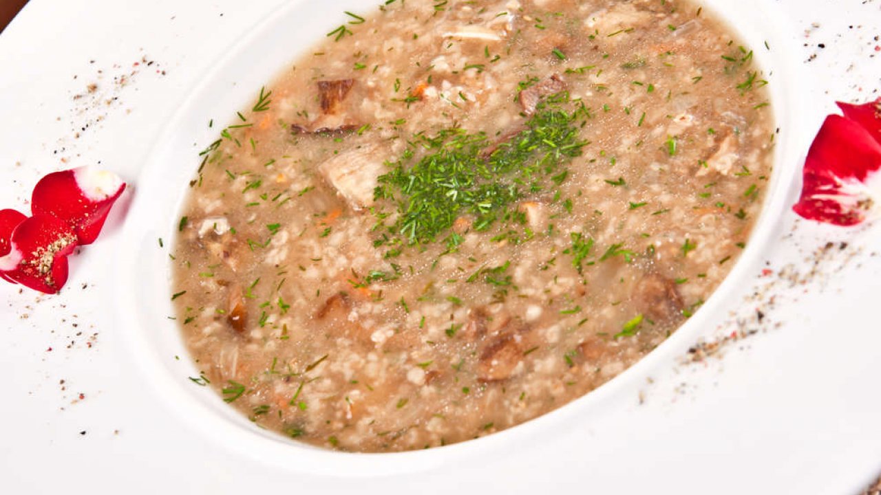 Zuppa di lenticchie e cerali