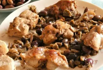 CONIGLIO ALLE MELANZANE, OLIVE E ORIGANO