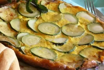 FRITTATA CON CIPOLLOTTI E ZUCCHINE 