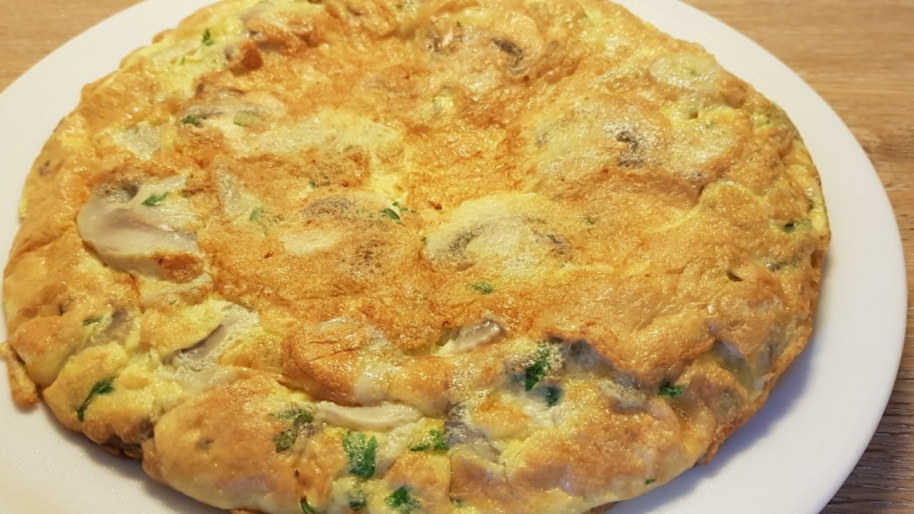 Frittata con funghi 